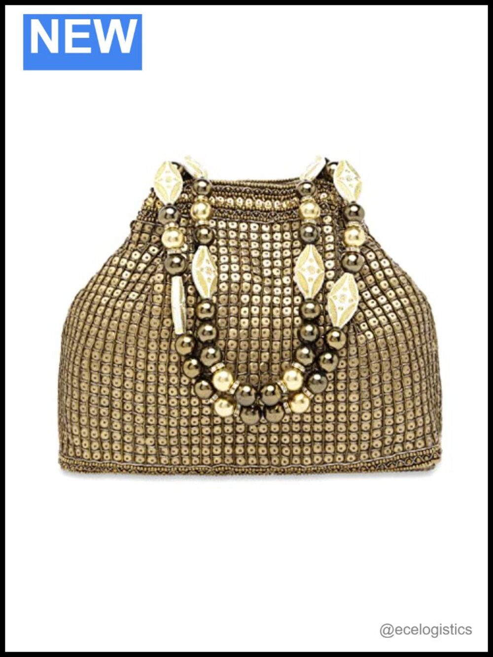 Ethnic Indian Potli Bag Women Evening Clutch Drawstring Bride Purse Fabric